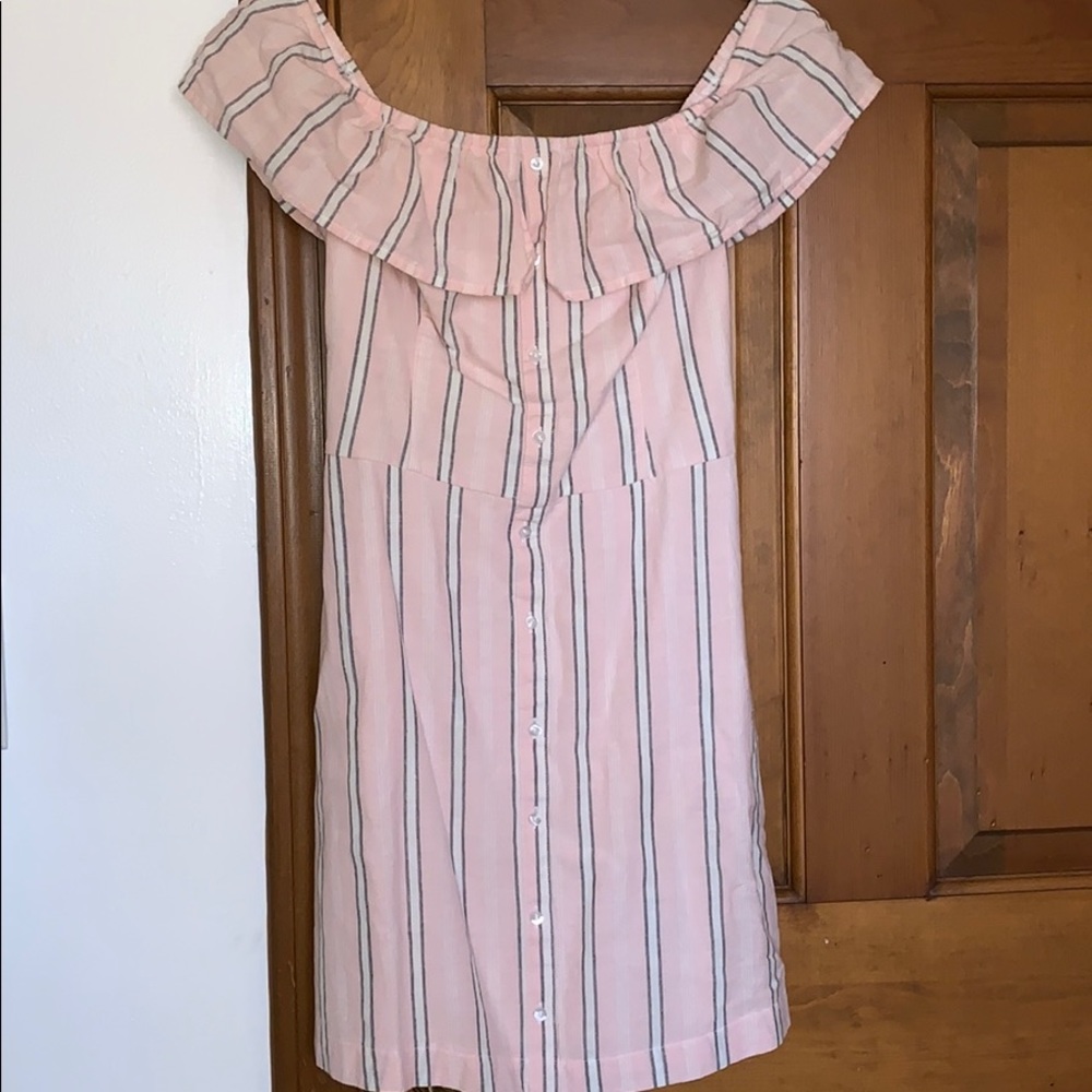 summer off the shoulder mini dress